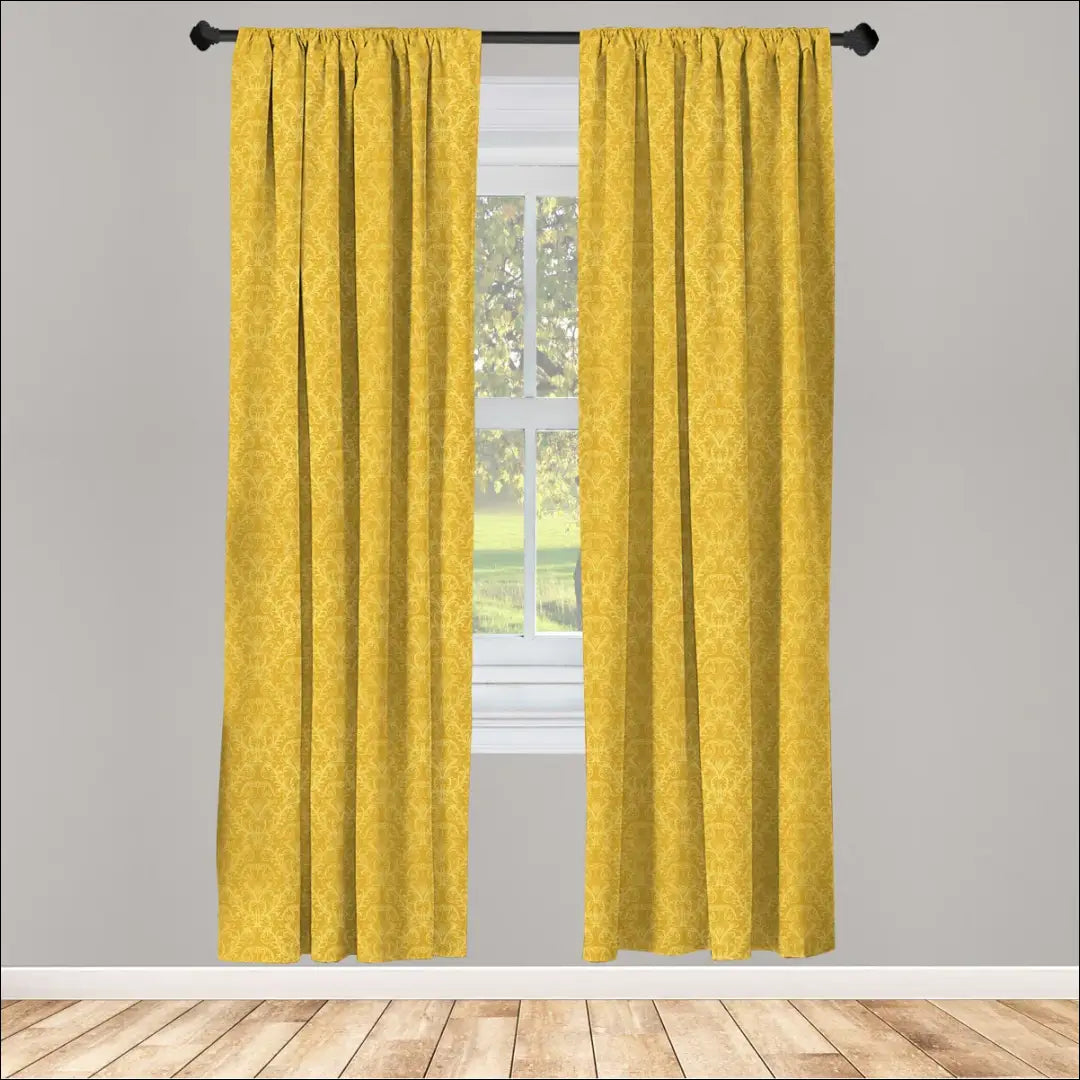 Užuolaidų komplektas (2vnt) DI11359 - €19 Save 50% __label:Pristatymas 1-2 d.d., color-geltona, material-poliesteris,