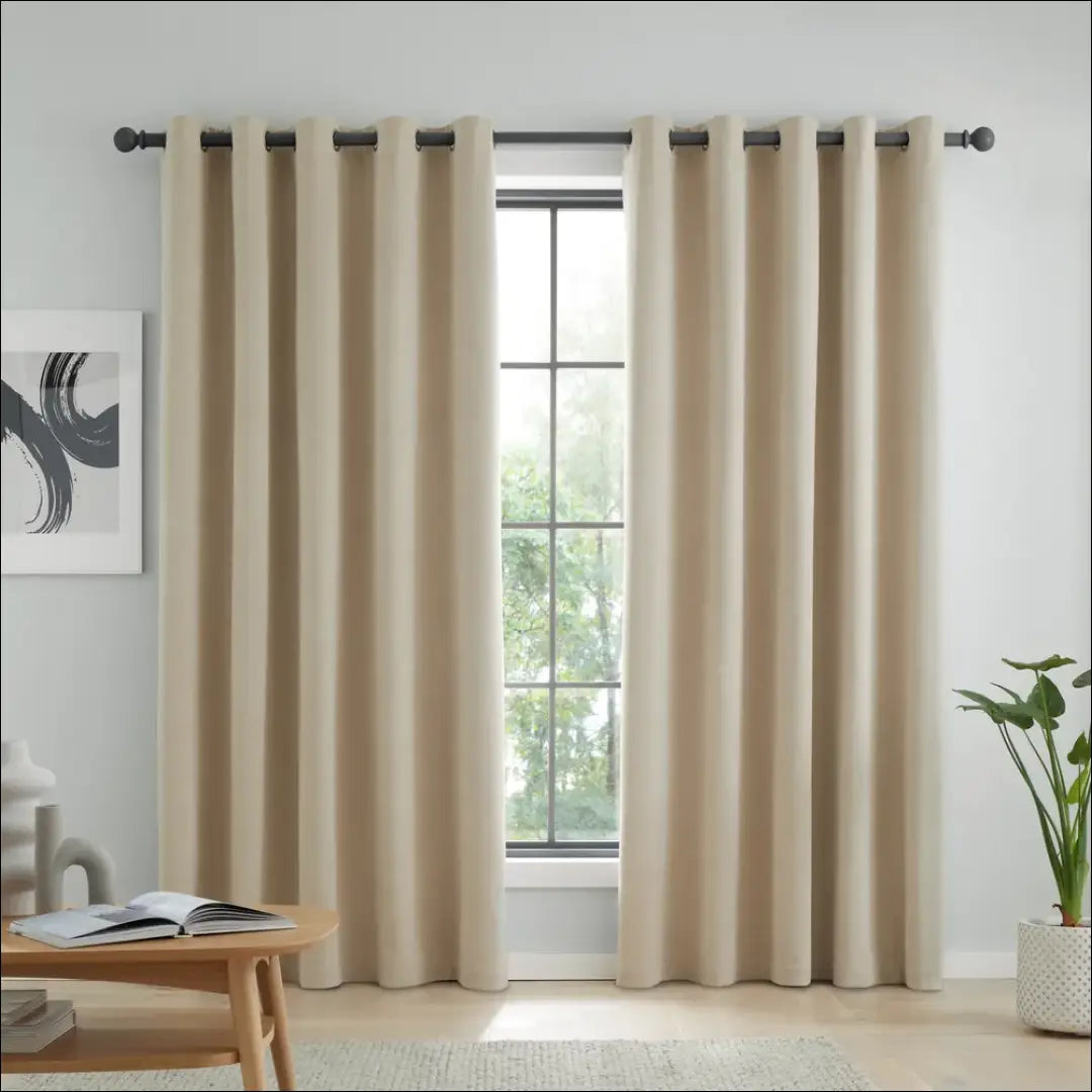 Užuolaidų komplektas (2vnt) DI11457 - €52 Save 50% 50-100, __label:Pristatymas 1-2 d.d., color-kremas,