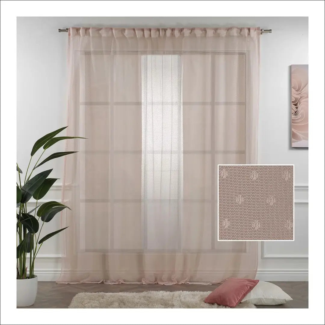 Užuolaidų komplektas (2vnt) DI11766 - €40 Save 50% 25-50, __label:Pristatymas 1-2 d.d., color-rozine,