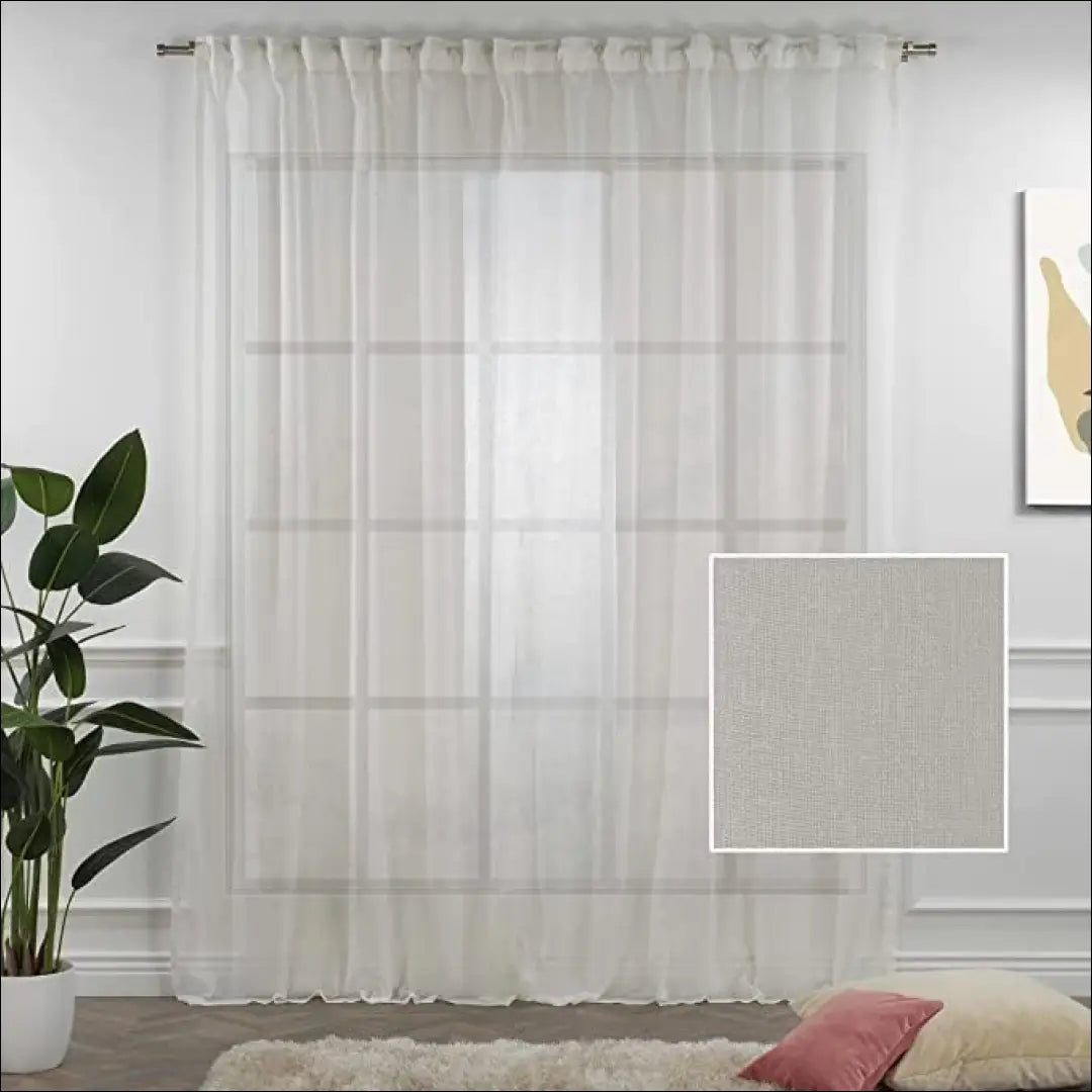 Užuolaidų komplektas (2vnt) DI11801 - €54 Save 50% 50-100, __label:Pristatymas 1-2 d.d., color-balta,