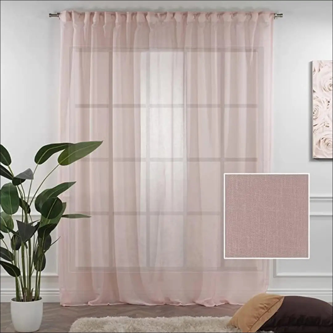 Užuolaidų komplektas (2vnt) DI11804 - €54 Save 50% 50-100, __label:Pristatymas 1-2 d.d., color-rozine,
