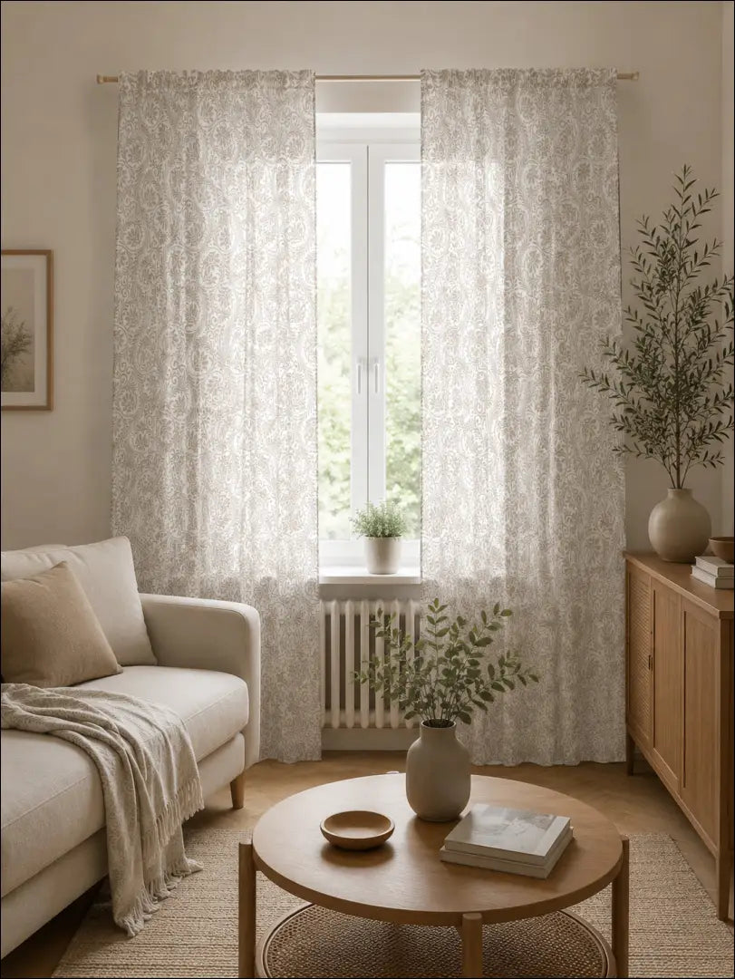 Užuolaidų komplektas (2vnt) DI12069 - €14 Save 50% __label:Pristatymas 1-2 d.d., color-balta, material-poliesteris,