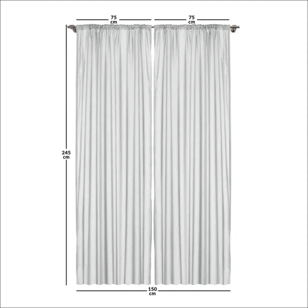 Užuolaidų komplektas (2vnt) DI2663 - €14 Save 65% __label:Pristatymas 1-2 d.d., color-balta, color-marga, color-margas,