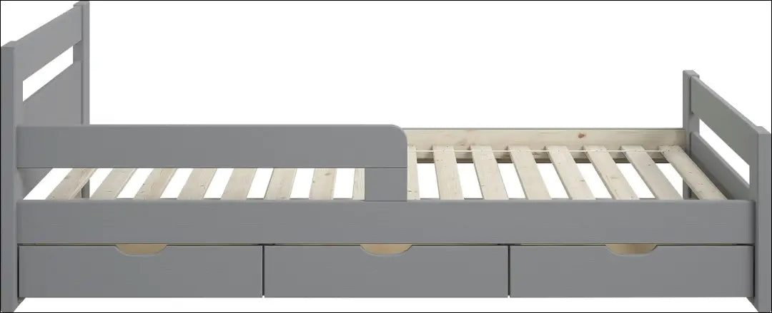 Vaikiška lova (90x200cm) GI703 - €170 Save 50% 100-200, __label:Pristatymas 1-2 d.d., color-pilka, lovos-miegamojo,