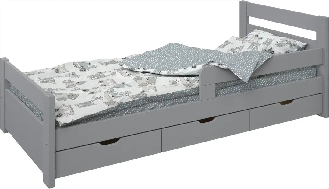 Vaikiška lova (90x200cm) GI703 - €170 Save 50% 100-200, __label:Pristatymas 1-2 d.d., color-pilka, lovos-miegamojo,