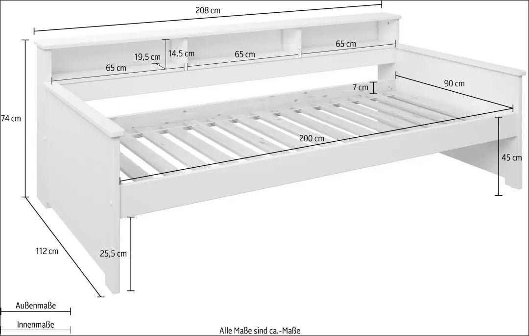 Vaikiška lova (90x200cm) GI980 - €160 Save 50% 100-200, __label:Pristatymas 1-2 d.d., color-balta, lovos-miegamojo,