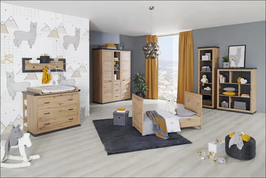 Vaikiška lovytė GI776 - €130 Save 50% 100-200, __label:Pristatymas 1-2 d.d., color-pilka, color-ruda, lovos-miegamojo