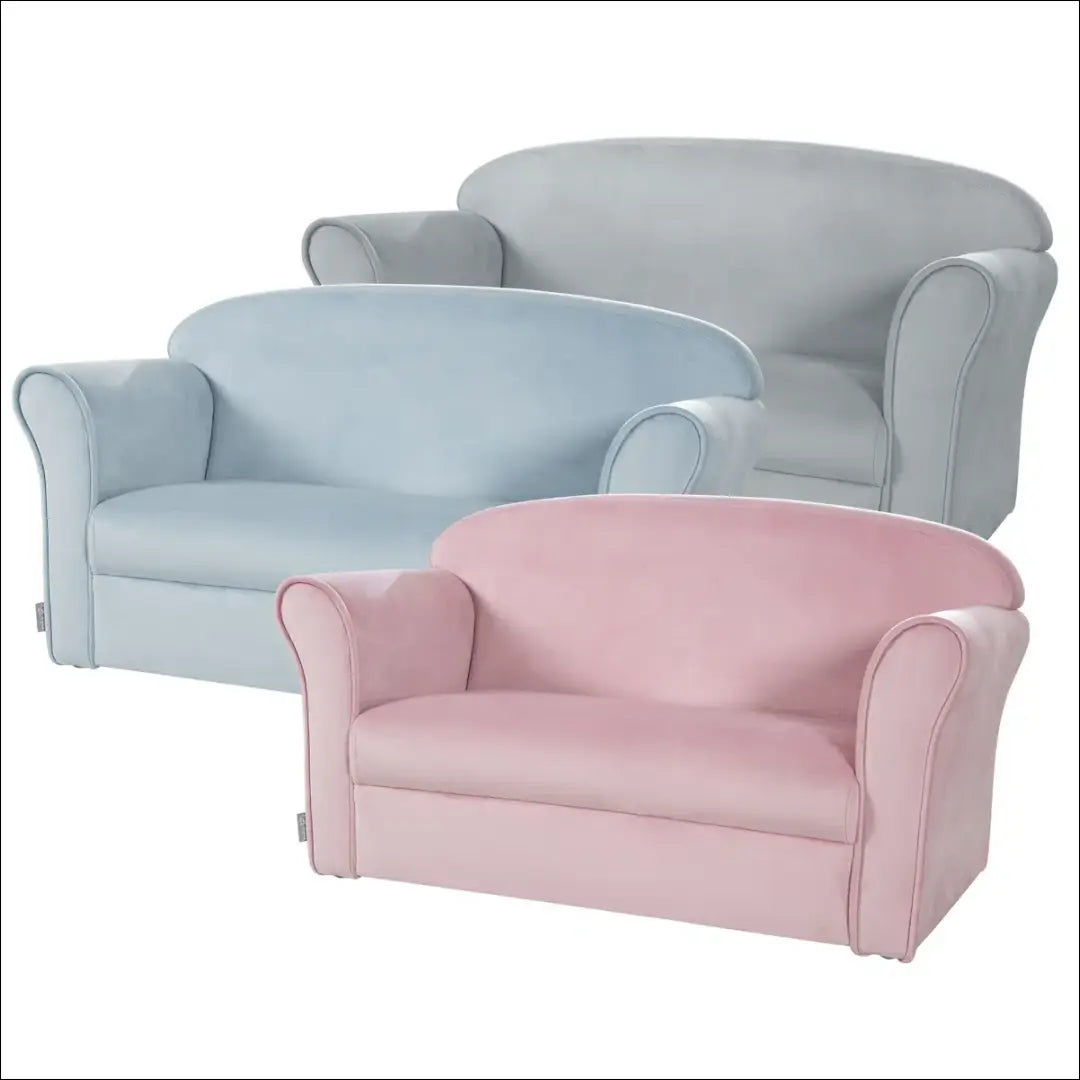 Vaikiška sofa MI841 - €63 Save 50% 50-100, __label:Pristatymas 1-2 d.d., color-rozine, material-aksomas,