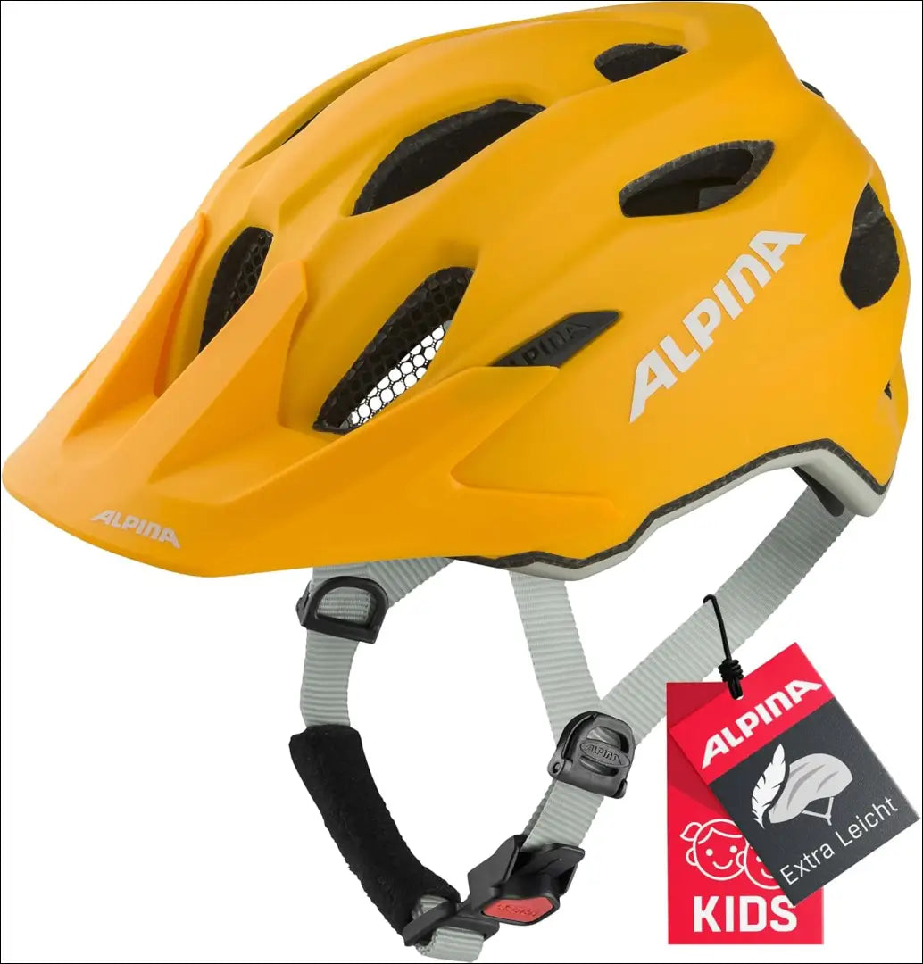Vaikiškas dviračio šalmas “Alpina Carapax JR” SP056 - €35 Save 30% 25-50, __label:Pristatymas 1-2 d.d., color-geltona,