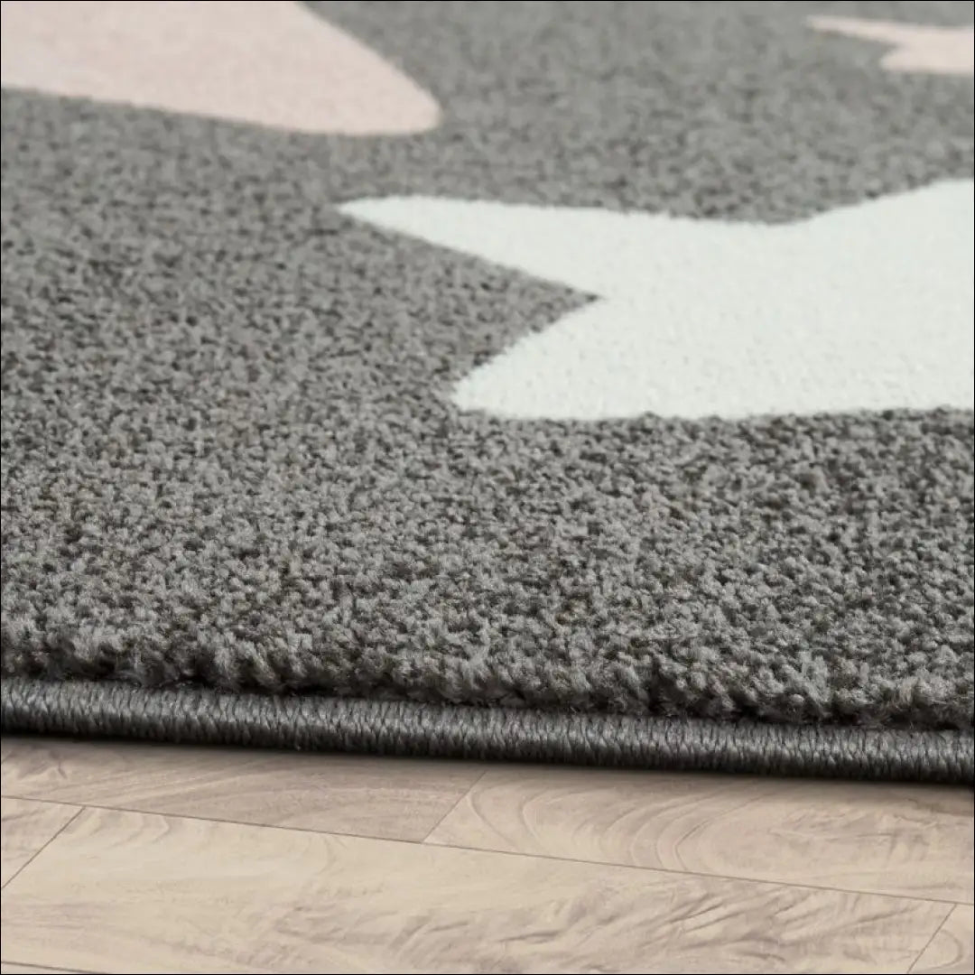 Vaikiškas Kilimas NI3155 - 100-200, 50-100, __label:Pristatymas 5-14 d.d., ayy, Childrens Bedroom Rug Stars Grey