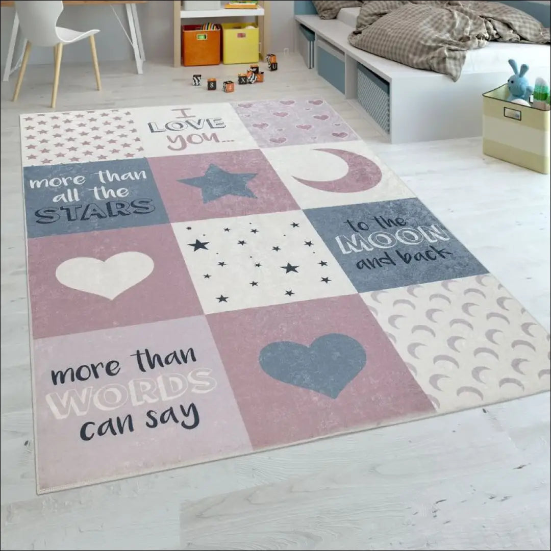 Vaikiškas Kilimas NI3156 - €63 Save 15% 100-200, 50-100, __label:Pristatymas 5-14 d.d., ayy, Childrens Rug Boys Moon