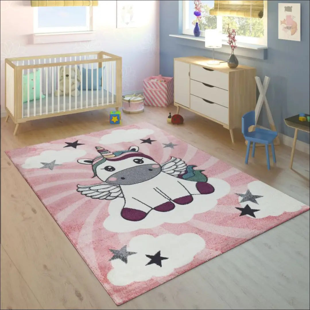 Vaikiškas Kilimas RU1347 - €116 Save 15% 100-200, __label:Pristatymas 1-2 d.d., color-rozine, kilimai,