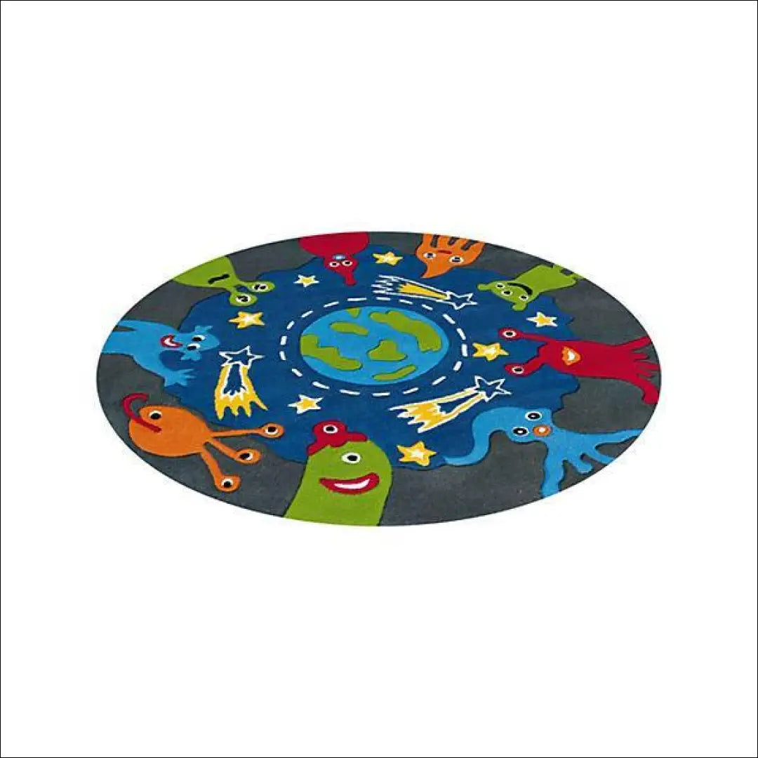 Vaikiškas Kilimas RU397 - €107 Save 55% 100-200, __label:Pristatymas 1-2 d.d., apvalus, color-geltona, color-margas