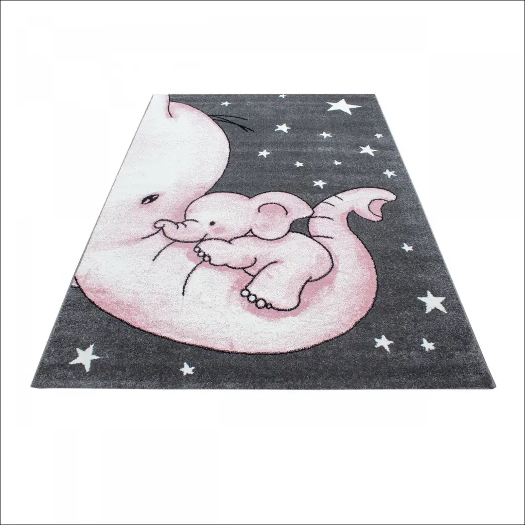 Vaikiškas Kilimas RU792 - €74 Save 30% 50-100, __label:Pristatymas 1-2 d.d., color-pilka, color-rozine,