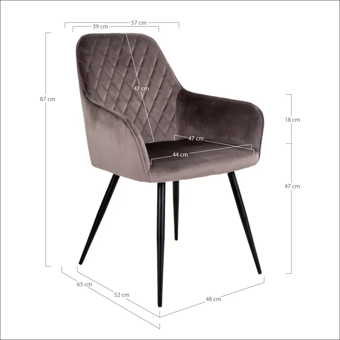 Valgomojo kėdė aksomas grybo formos juodos kojelės RD016 - €116 Save 15% 100-200, __label:Pristatymas 5-14 d.d., Dining