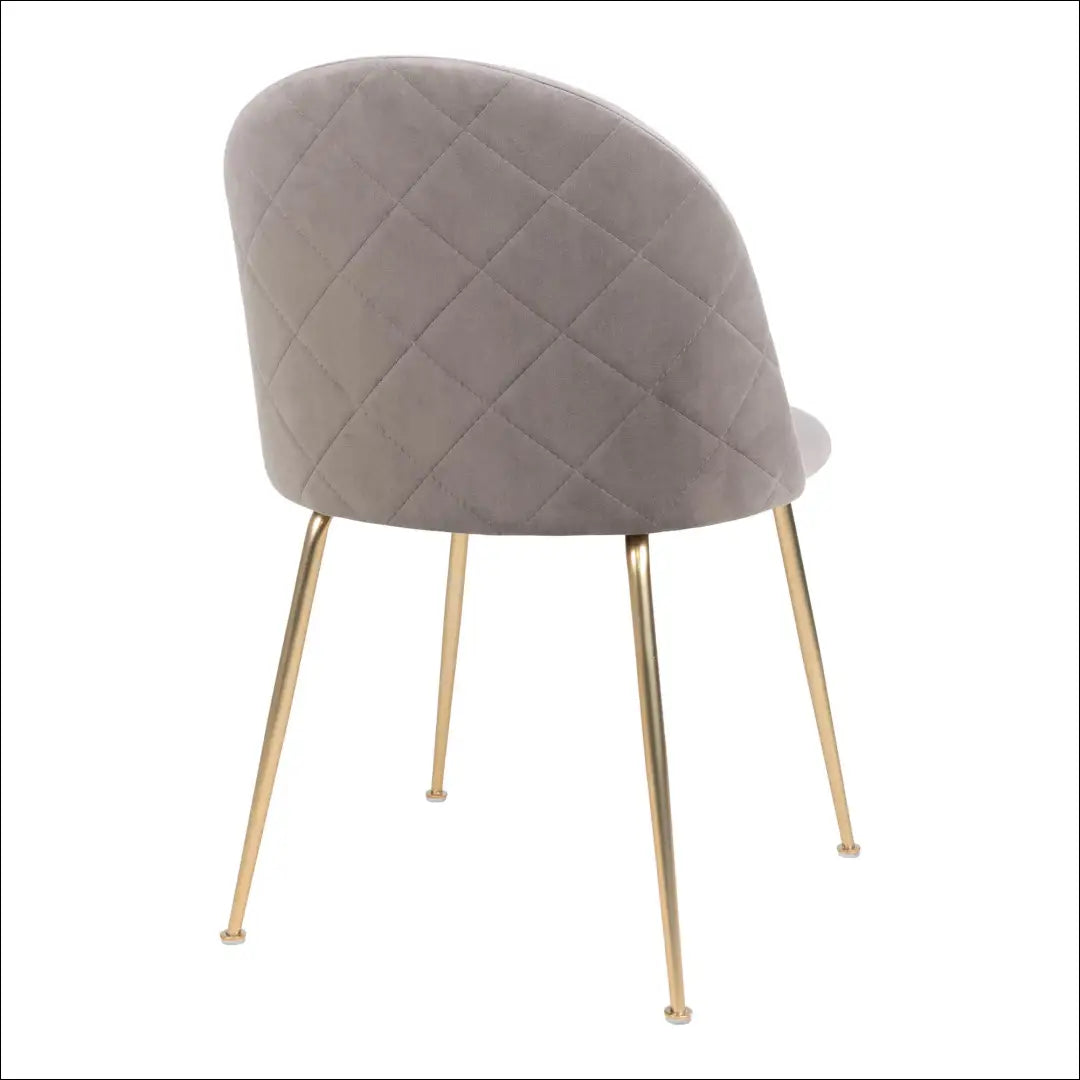 Valgomojo kėdė aksominė pilka žalvario imitacijos kojelės RD036 - €65 Save 15% 50-100, __label:Pristatymas 5-14 d.d.,