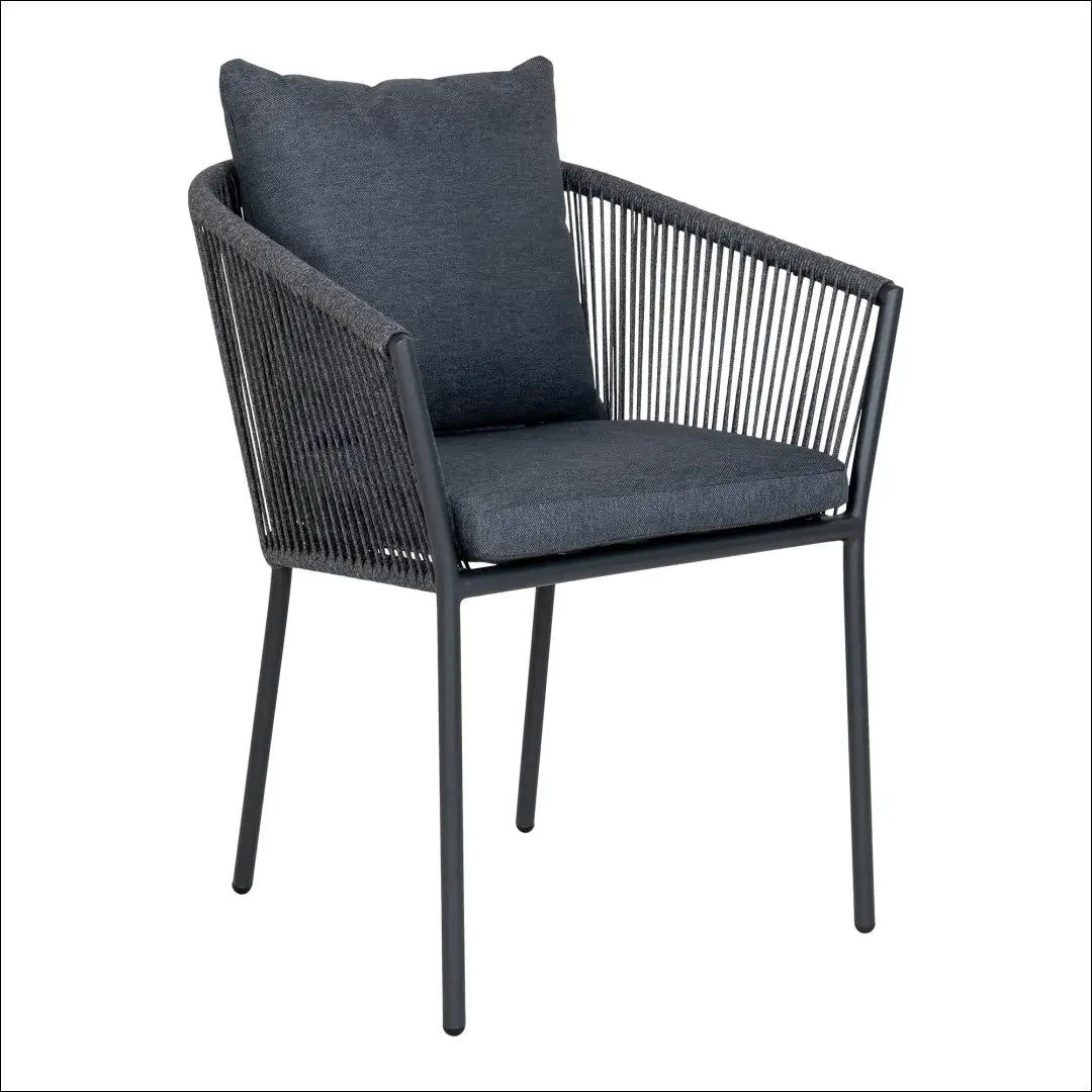 Valgomojo kėdė aliuminis/poliesteris tamsiai pilka su pagalvėle RD1052 - €128 Save 15% 100-200, Dining chairs, nordic,