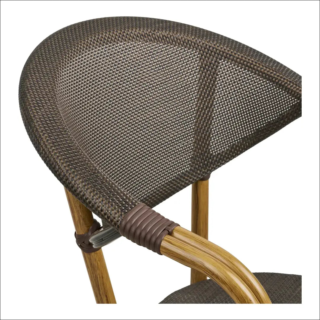Valgomojo kėdė aliuminis tekstilenas tamsiai ruda bambuko imitacijos rėmas RD1060 - €97 Save 15% 50-100,