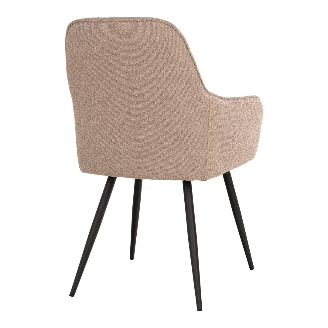Valgomojo kėdė bouclé smėlio spalvos juodos kojos RD019 - €92 Save 15% 50-100, __label:Pristatymas 5-14 d.d., Bežinė,
