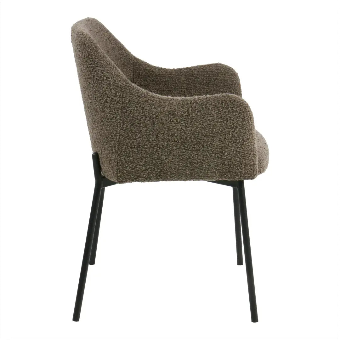 Valgomojo kėdė buklė ruda juodos kojelės RD033 - €140 Save 15% 100-200, __label:Pristatymas 5-14 d.d., Dining chairs,