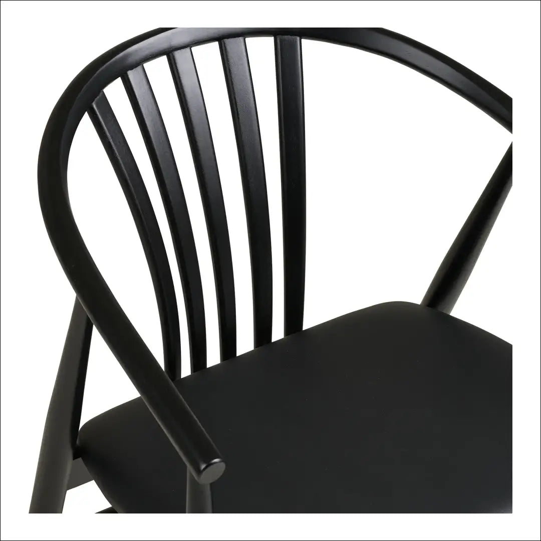 Valgomojo kėdė buko medienos su PU sėdyne juoda RD083 - €249 Save 15% __label:Pristatymas 5-14 d.d., Dining chairs,