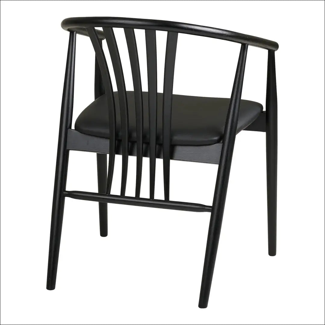 Valgomojo kėdė buko medienos su PU sėdyne juoda RD083 - €249 Save 15% __label:Pristatymas 5-14 d.d., Dining chairs,