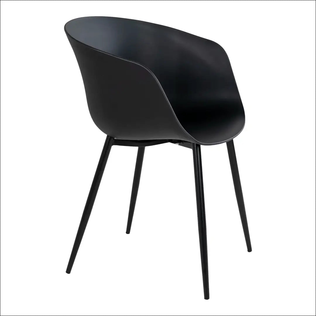 Valgomojo kėdė juoda su juodomis kojelėmis RD1047 - €87 Save 15% 50-100, __label:Pristatymas 5-14 d.d., Dining chairs,