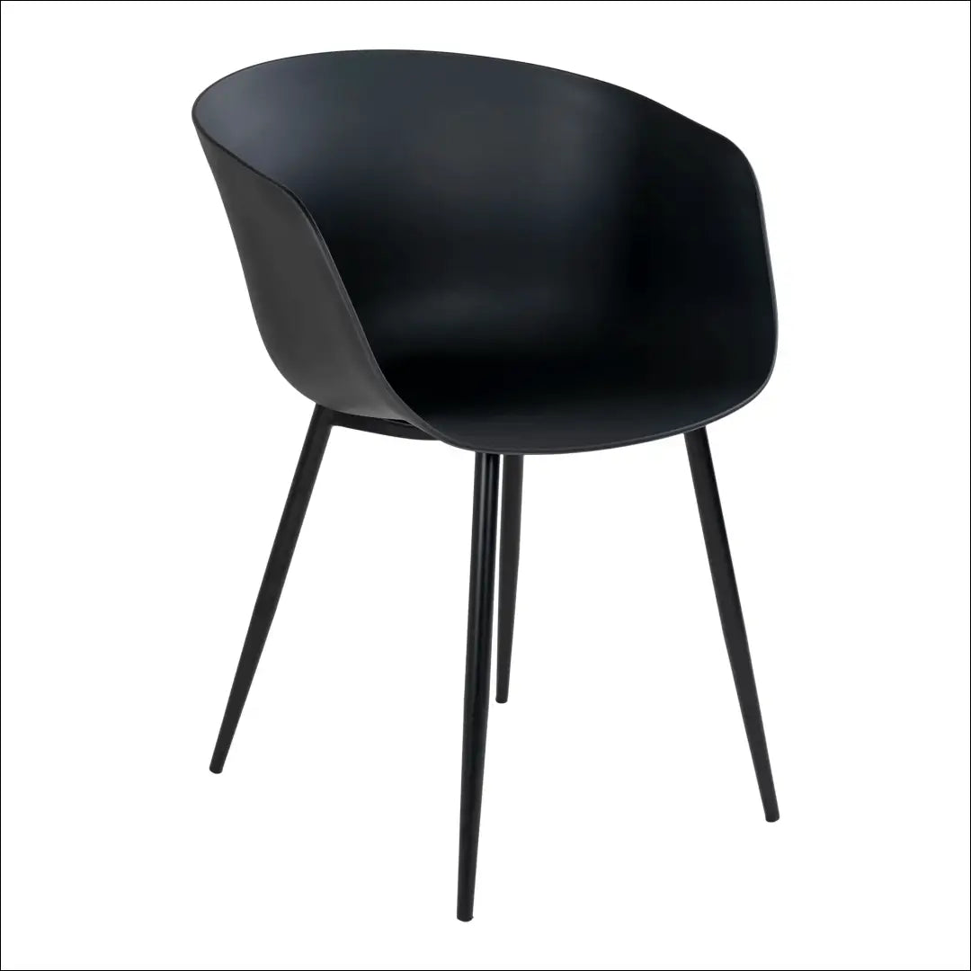 Valgomojo kėdė juoda su juodomis kojelėmis RD1047 - €87 Save 15% Dining chairs, Juoda, nordic, under-25, uzsakomi €50