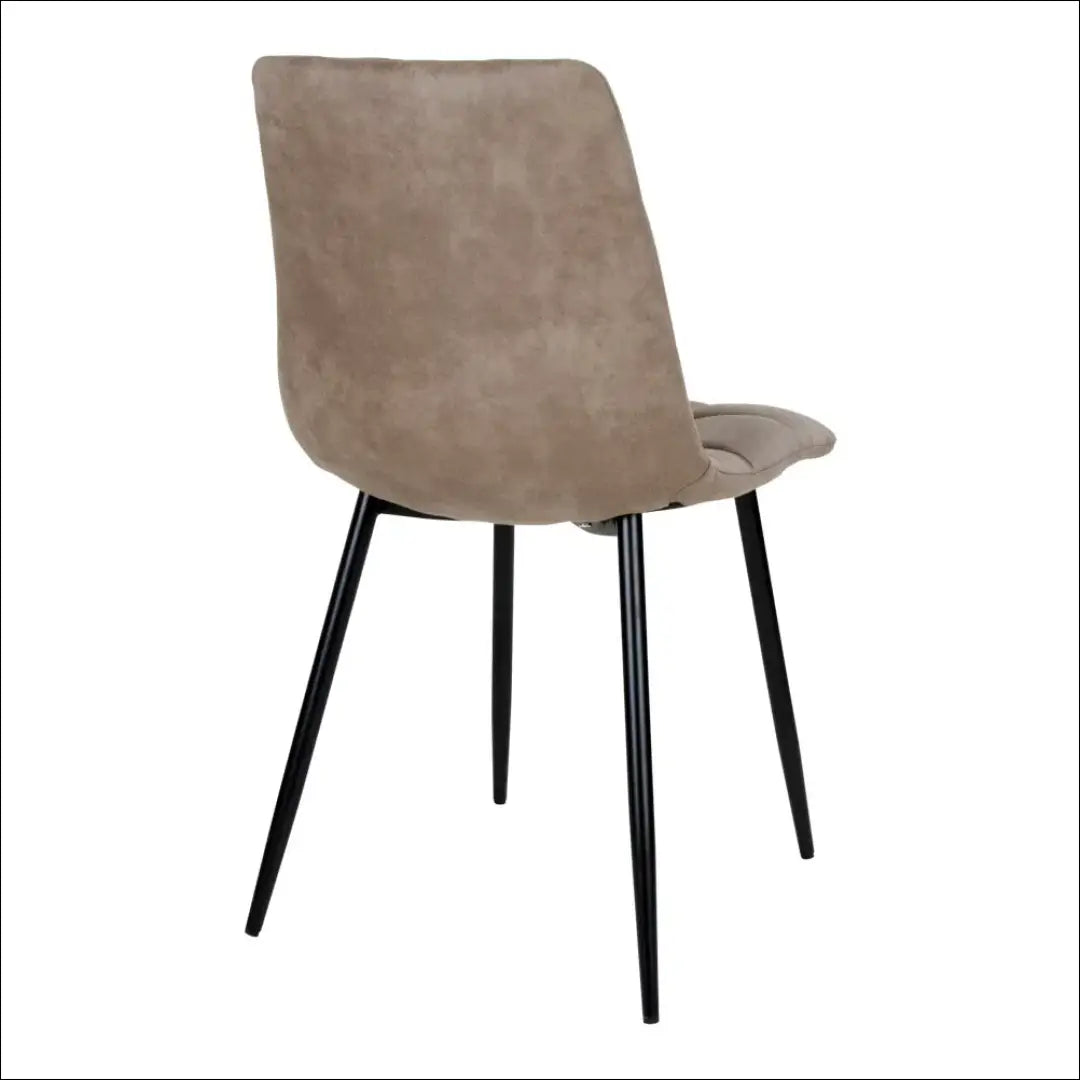 Valgomojo kėdė mikropluošto šviesiai ruda juodos kojelės RD025 - €87 Save 15% 50-100, __label:Pristatymas 5-14 d.d.,