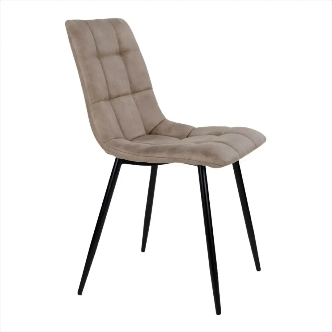 Valgomojo kėdė mikropluošto šviesiai ruda juodos kojelės RD025 - €87 Save 15% 50-100, __label:Pristatymas 5-14 d.d.,