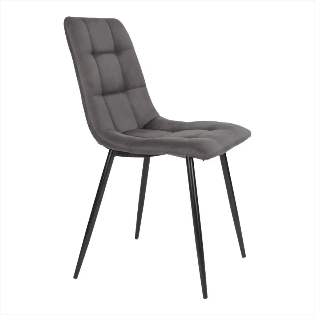 Valgomojo kėdė mikropluošto tamsiai pilka juodos kojelės RD027 - €87 Save 15% 50-100, __label:Pristatymas 5-14 d.d.,