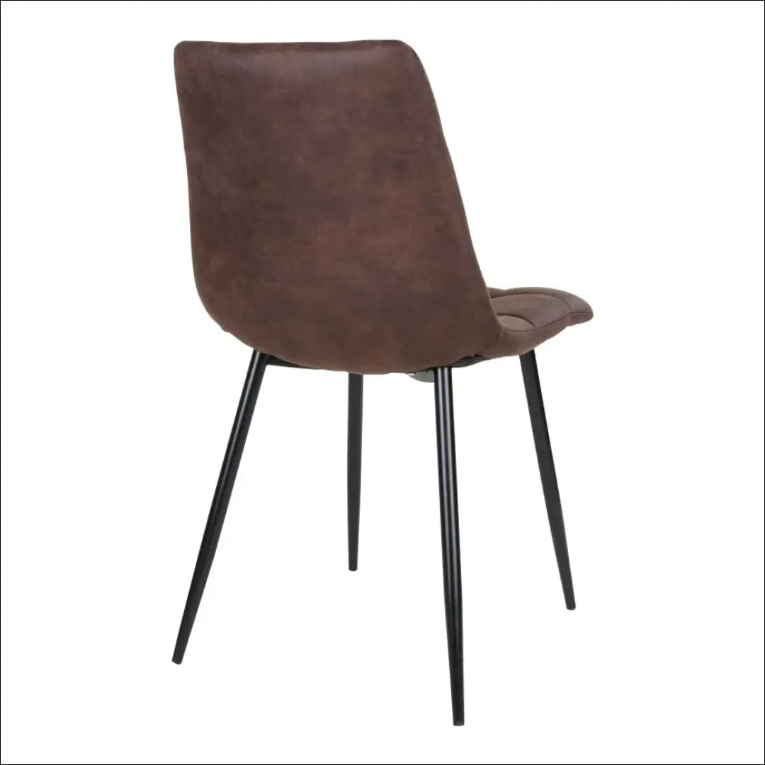 Valgomojo kėdė mikropluošto tamsiai ruda juodos kojelės RD026 - €87 Save 15% 50-100, __label:Pristatymas 5-14 d.d.,