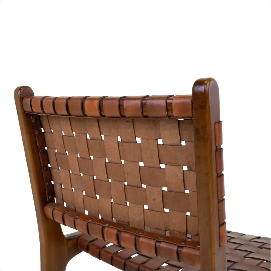 Valgomojo kėdė odinė ruda tikmedžio kojos RD079 - €315 Save 15% __label:Pristatymas 5-14 d.d., Dining chairs, nordic,