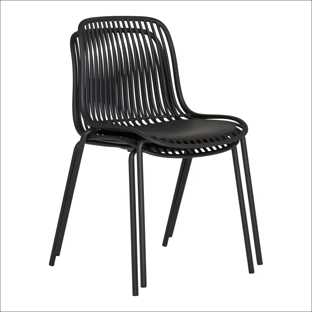 Valgomojo kėdė polipropileno sudedama juoda RD1039 - €65 Save 15% 50-100, __label:Pristatymas 5-14 d.d., Dining chairs,