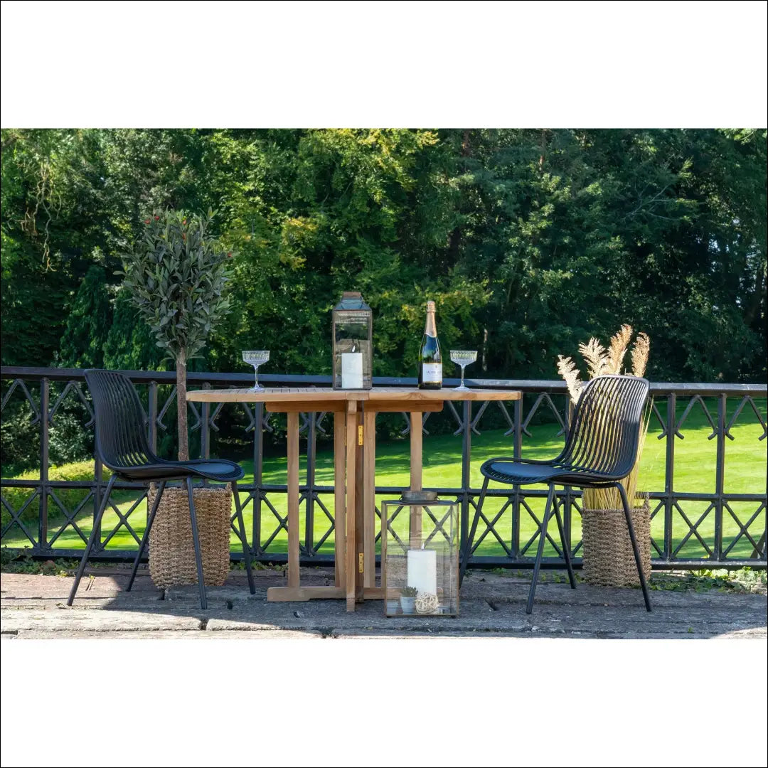 Valgomojo kėdė polipropileno sudedama juoda RD1039 - €65 Save 15% 50-100, __label:Pristatymas 5-14 d.d., Dining chairs,