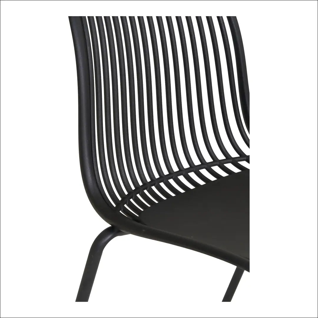 Valgomojo kėdė polipropileno sudedama juoda RD1039 - €65 Save 15% 50-100, __label:Pristatymas 5-14 d.d., Dining chairs,