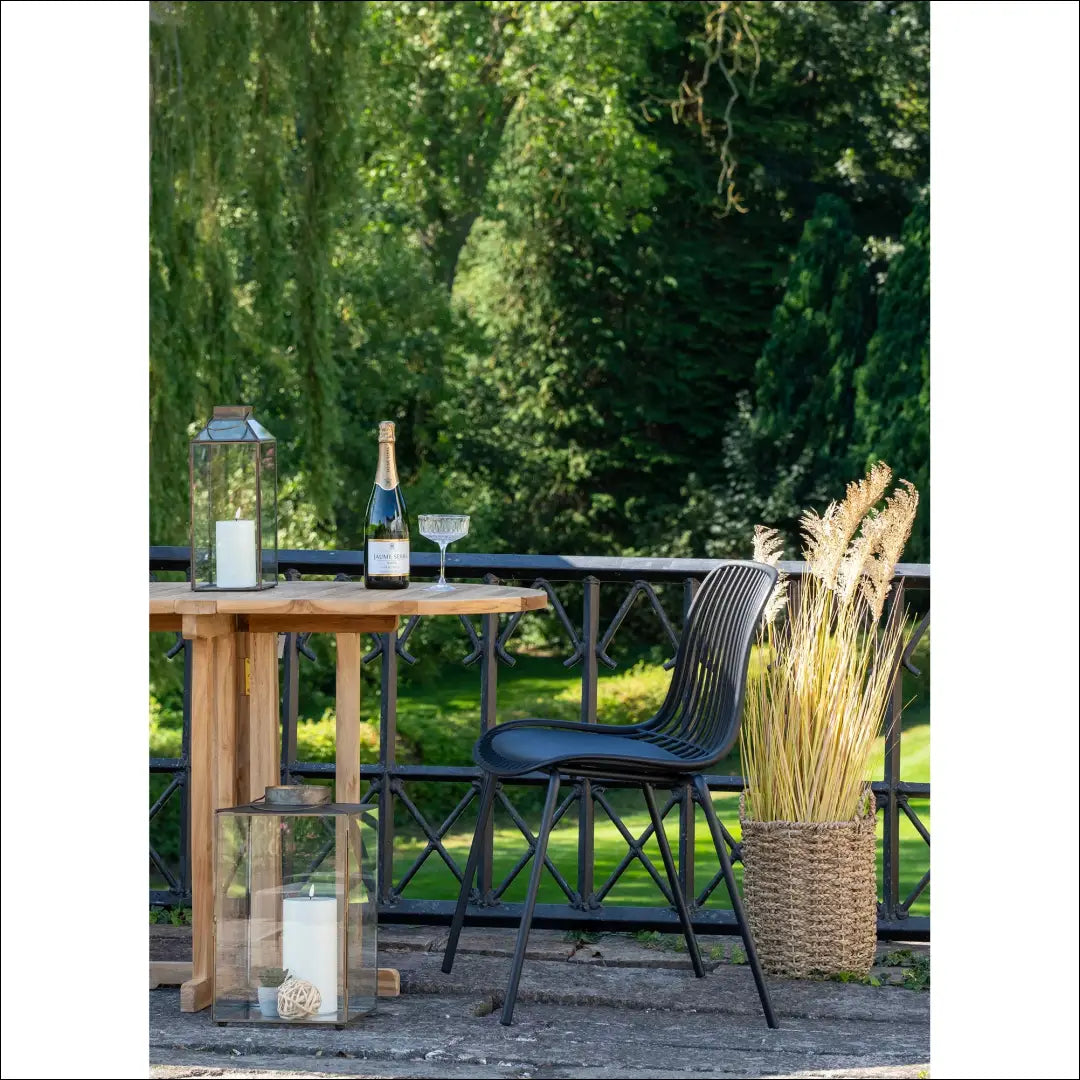 Valgomojo kėdė polipropileno sudedama juoda RD1039 - €65 Save 15% 50-100, __label:Pristatymas 5-14 d.d., Dining chairs,