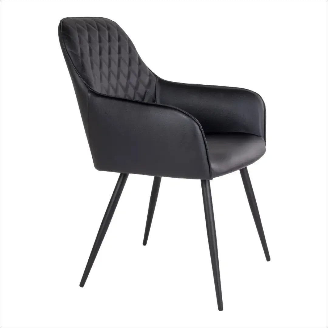 Valgomojo kėdė PU oda juoda juodos kojelės RD015 - €116 Save 15% 100-200, __label:Pristatymas 5-14 d.d., Dining chairs,