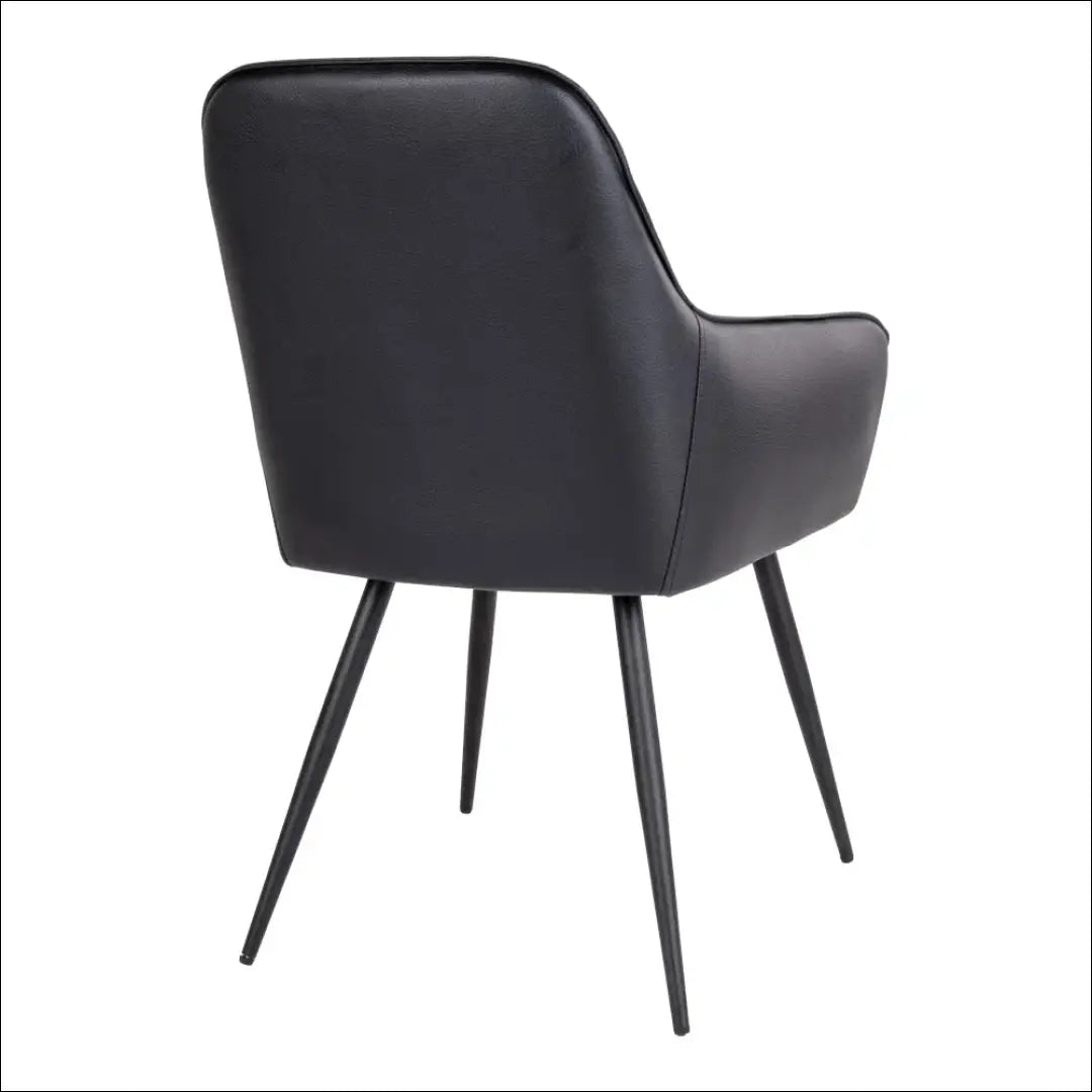 Valgomojo kėdė PU oda juoda juodos kojelės RD015 - €116 Save 15% 100-200, __label:Pristatymas 5-14 d.d., Dining chairs,