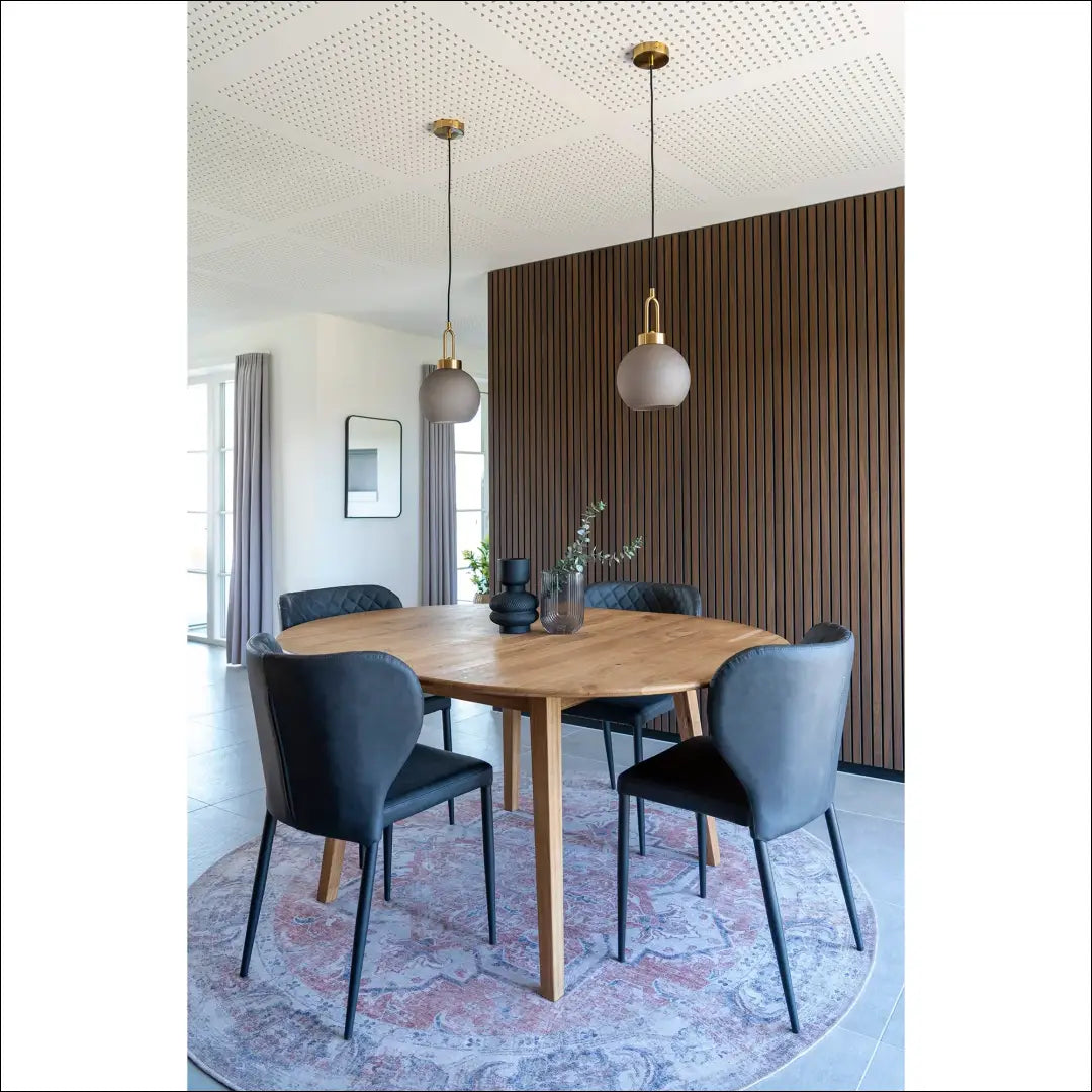 Valgomojo kėdė PU oda tamsiai pilka juodos kojelės RD046 - €90 Save 15% 50-100, __label:Pristatymas 5-14 d.d., Dining