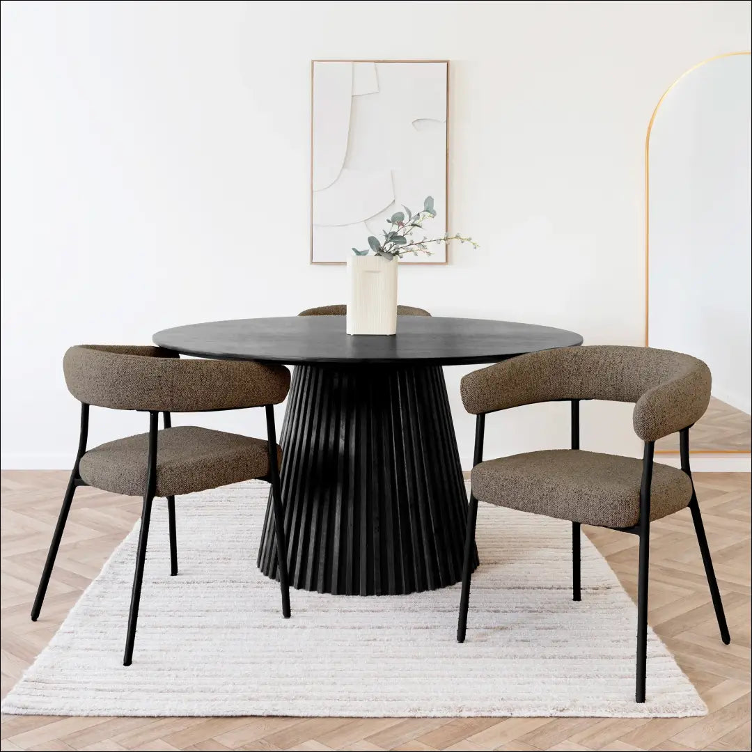 Valgomojo kėdė ruda juodos kojos RD070 - €145 Save 15% 100-200, __label:Pristatymas 5-14 d.d., Dining chairs, nordic,