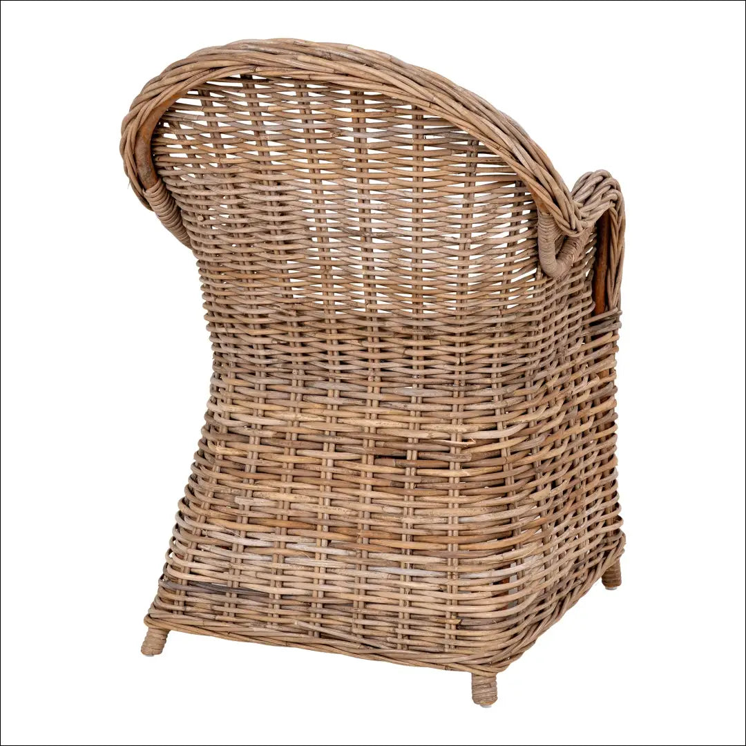 Valgomojo kėdė su pagalvėle kubu rotangas pilka RD1044 - €196 Save 15% 100-200, __label:Pristatymas 5-14 d.d., Dining