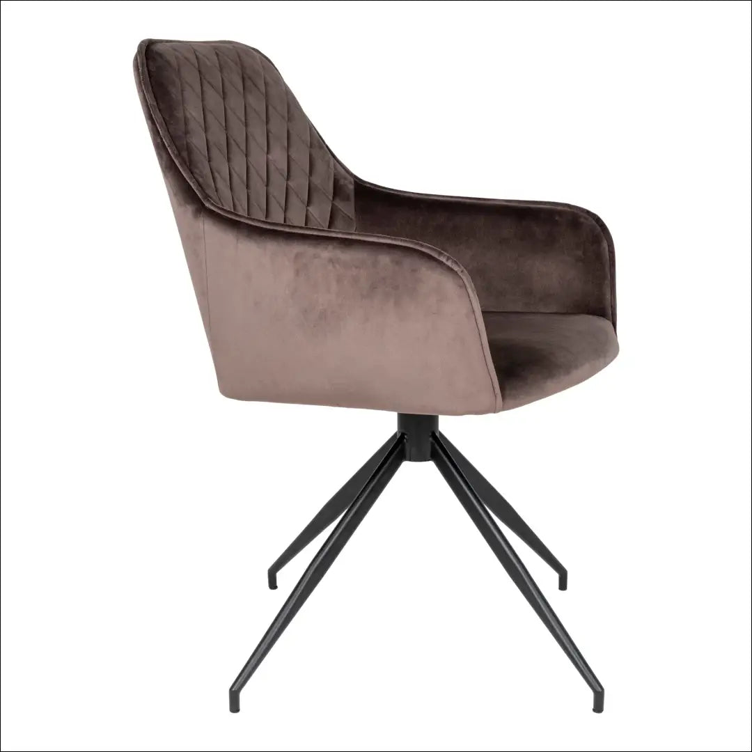 Valgomojo kėdė su pasukama rankena aksomas grybo formos juodos kojelės RD022 - €160 Save 15% 100-200,