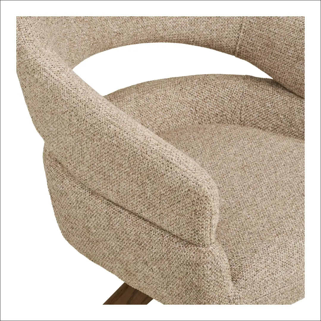 Valgomojo kėdė su pasukama rankena smėlio spalvos rudo ąžuolo kojelės RD072 - €218 Save 15% Dining chairs, Natūrali,