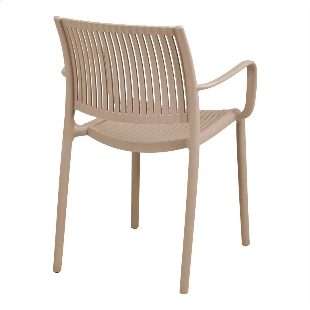 Valgomojo kėdė su porankiu polipropileno sudedama pilkšvai pilka RD1065 - €53 Save 15% 50-100, __label:Pristatymas 5-14
