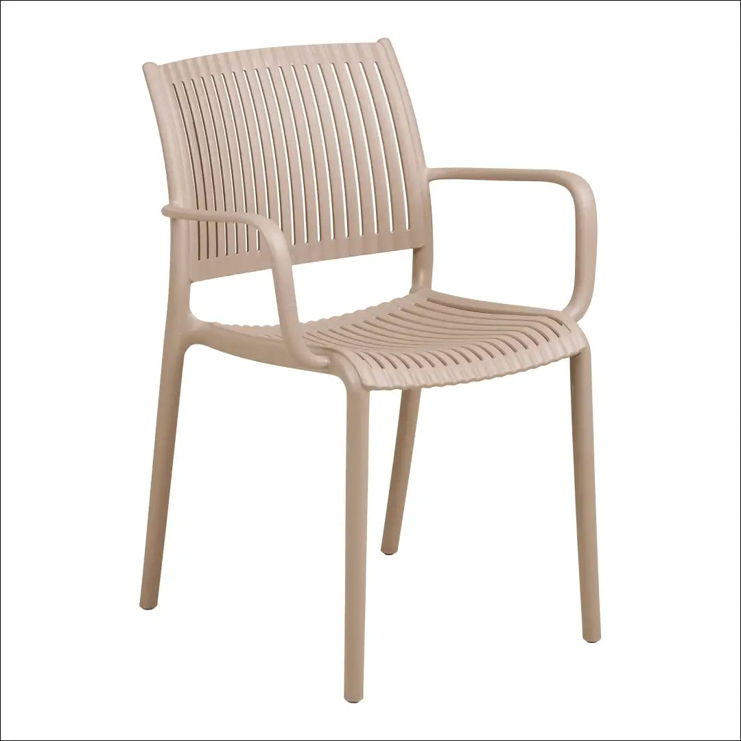 Valgomojo kėdė su porankiu polipropileno sudedama pilkšvai pilka RD1065 - €53 Save 15% 50-100, Dining chairs, nordic,