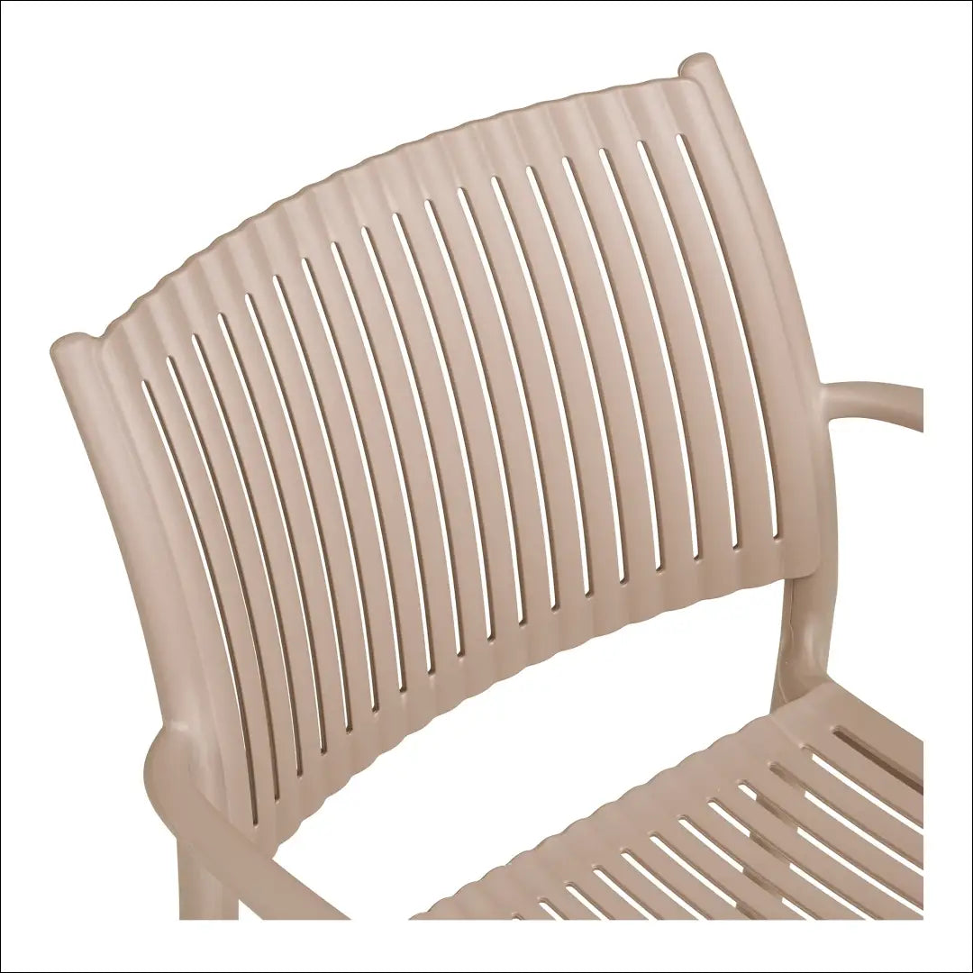 Valgomojo kėdė su porankiu polipropileno sudedama pilkšvai pilka RD1065 - €53 Save 15% 50-100, __label:Pristatymas 5-14