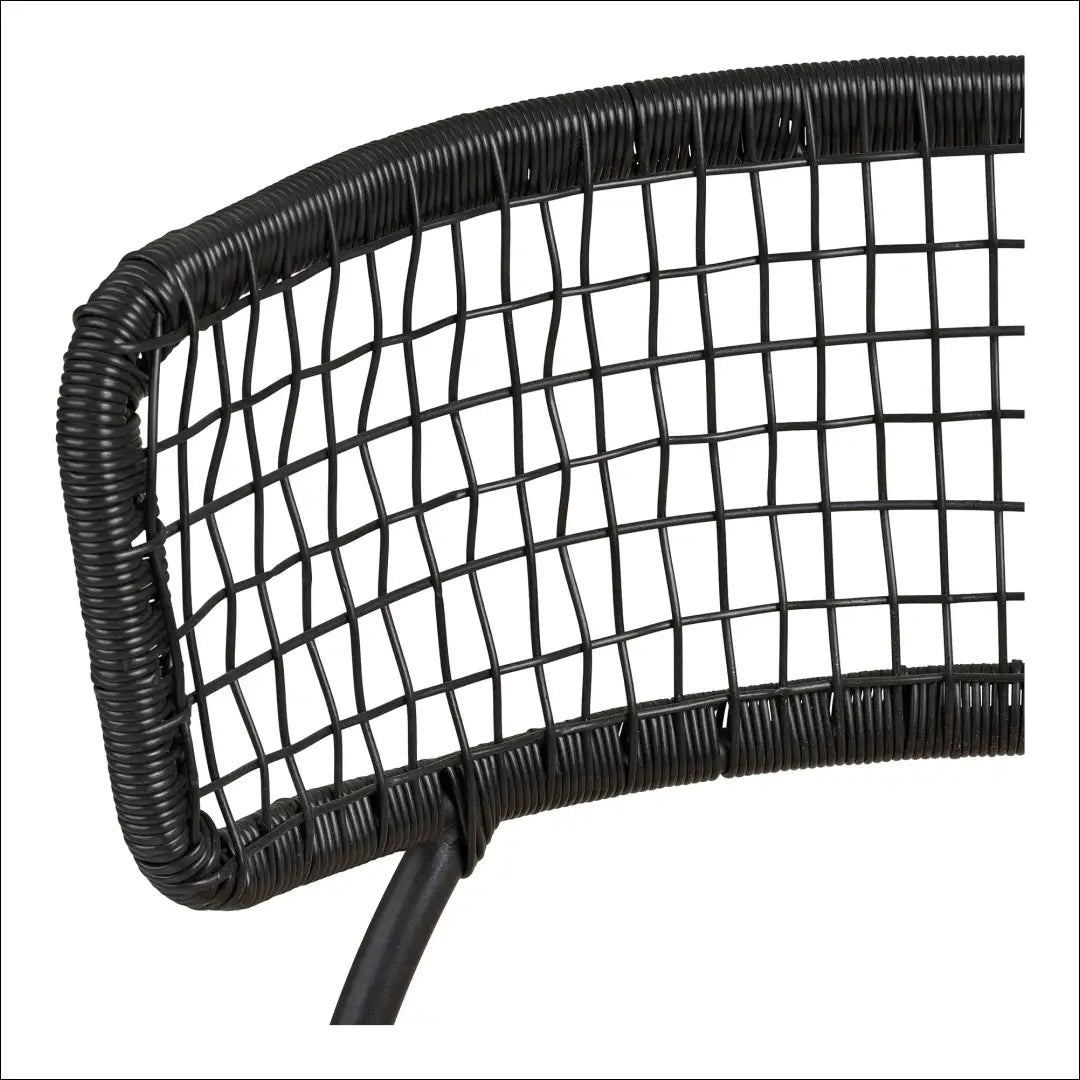 Valgomojo kėdė tikmedžio/poliratango juoda/natūrali juodos kojelės RD1059 - €58 Save 15% 50-100, __label:Pristatymas