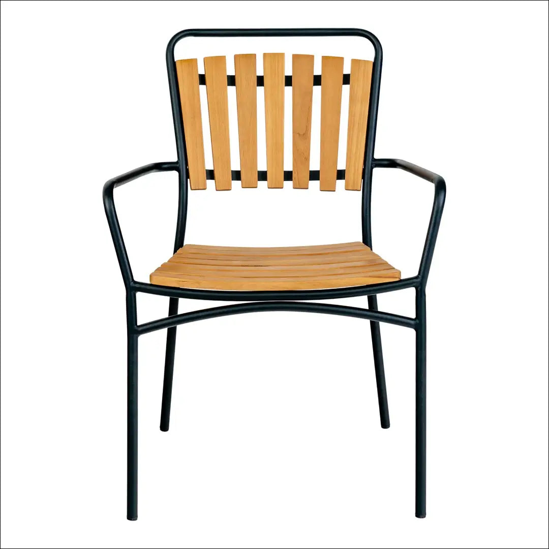 Valgomojo kėdė tikmedžio su juodu rėmu RD1184 - €162 Save 15% 100-200, Dining chairs, Natūrali / juoda, nordic,