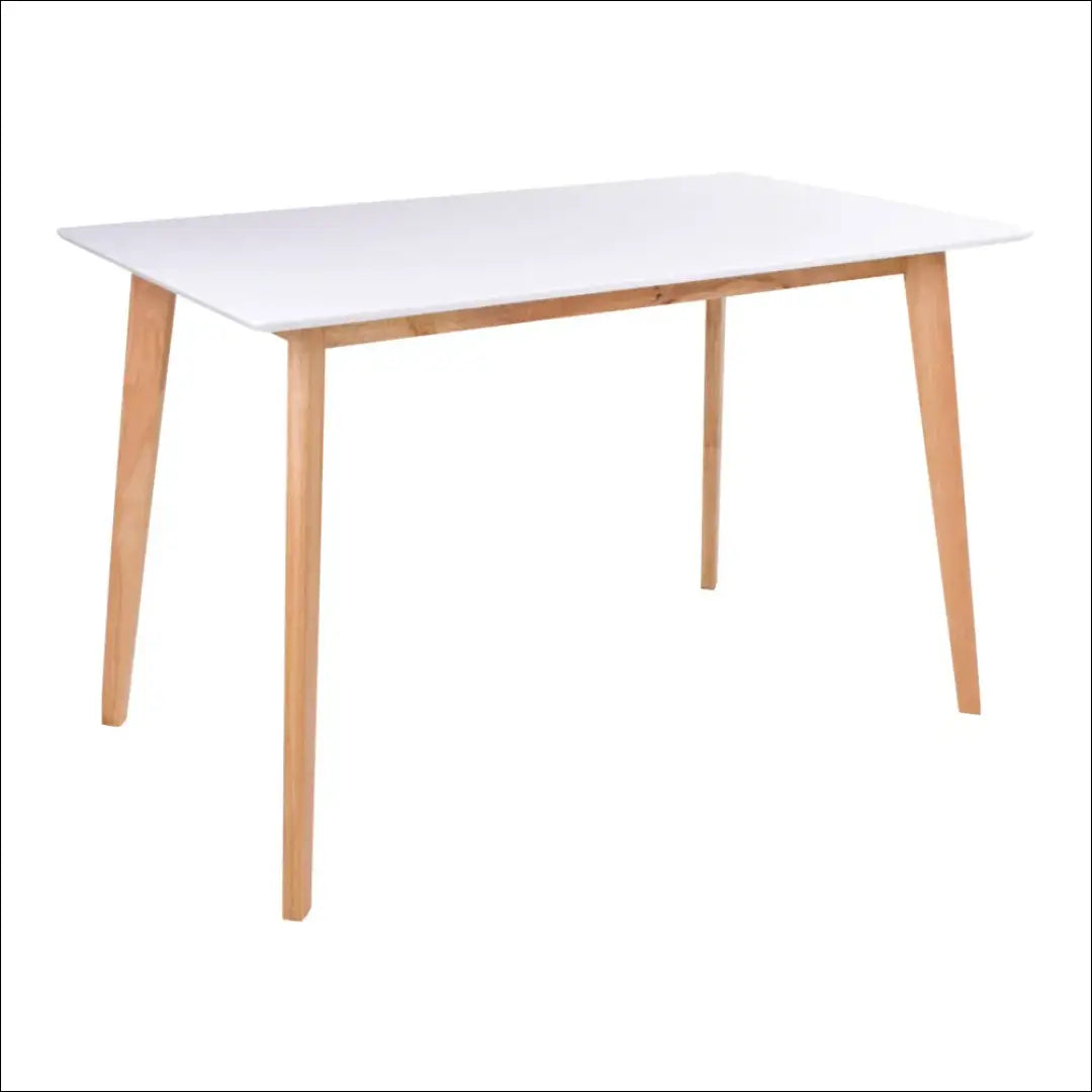 Valgomojo stalas baltas ir natūralios spalvos 70x120x75 cm RD394 - €1 Balta, Dining tables, nordic, under-25, uzsakomi